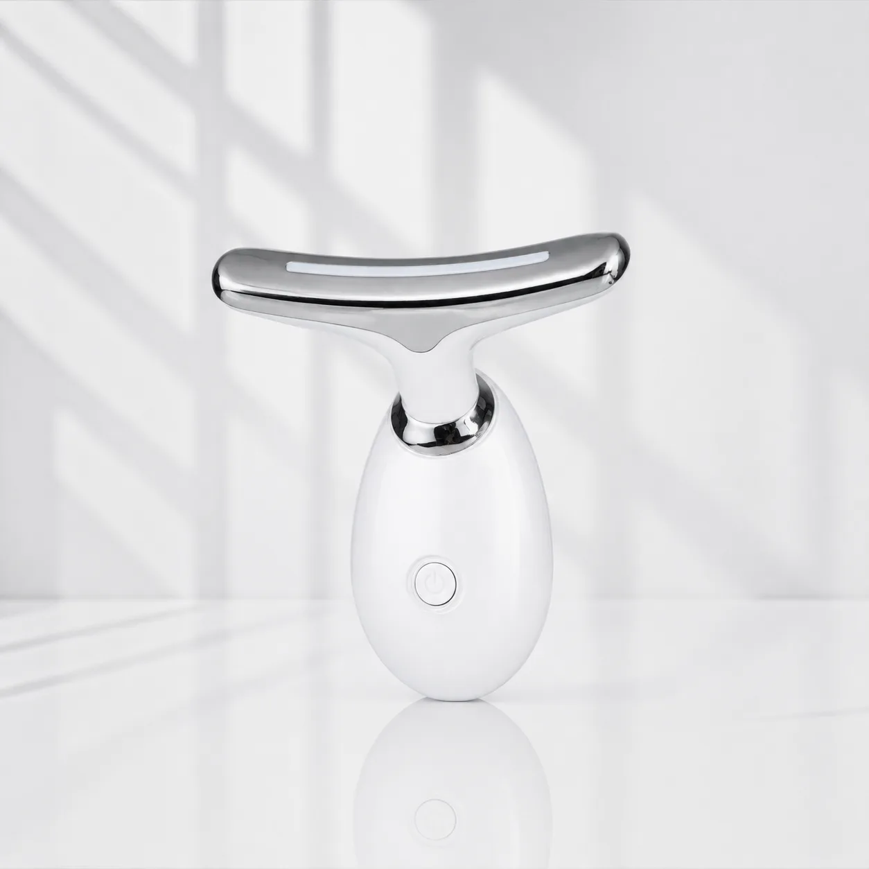 Massageador Facial Elétrico com LED e Fototerapia para Cuidados com a Pele