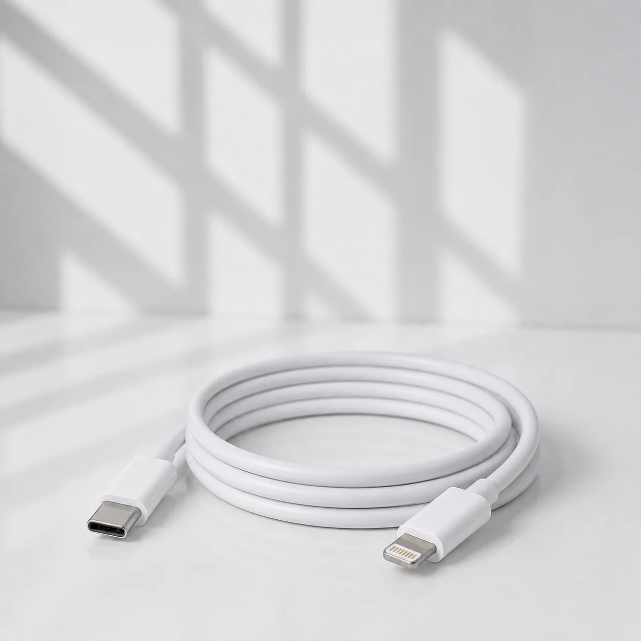 Cabo USB-C para Lightning – Carregamento Rápido e Sincronização de Dados